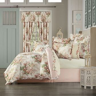 Royal Court Estelle Coral Comforter Set with Shams