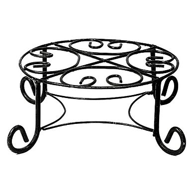 Rustic Arrow Wrought Iron Planter Stand Table Decor