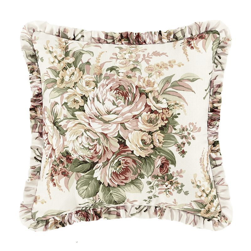 71122345 Royal Court Estelle Coral 16 Square Throw Pillow,  sku 71122345