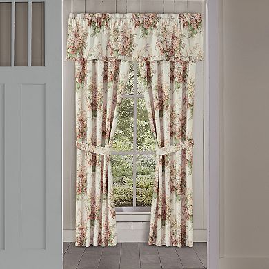 Royal Court Estelle Coral Set of 2 Window Curtain Panels