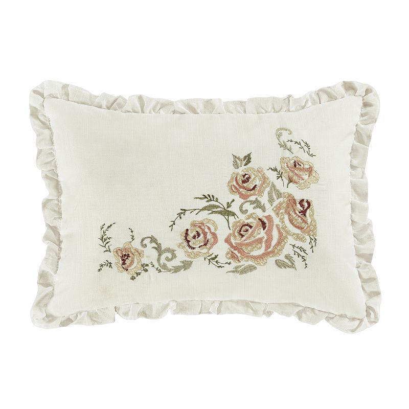Royal Court Estelle Coral Boudoir Decorative Throw Pillow