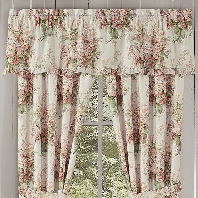 Royal Court Estelle Coral Window Straight Valance