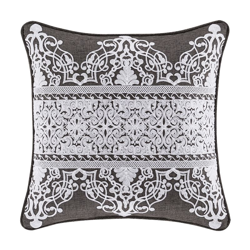 Five Queens Court Florence 20 Square Throw Pillow, Grey, Fits All
