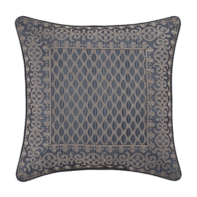 Five Queens Court Leah 18 Square Throw Pillow, Blue, Fits All