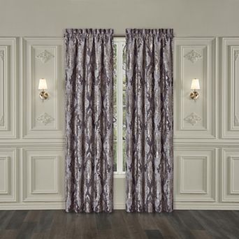 Five Queens Court Dominique 95" Set of 2 Window Curtain Panels
