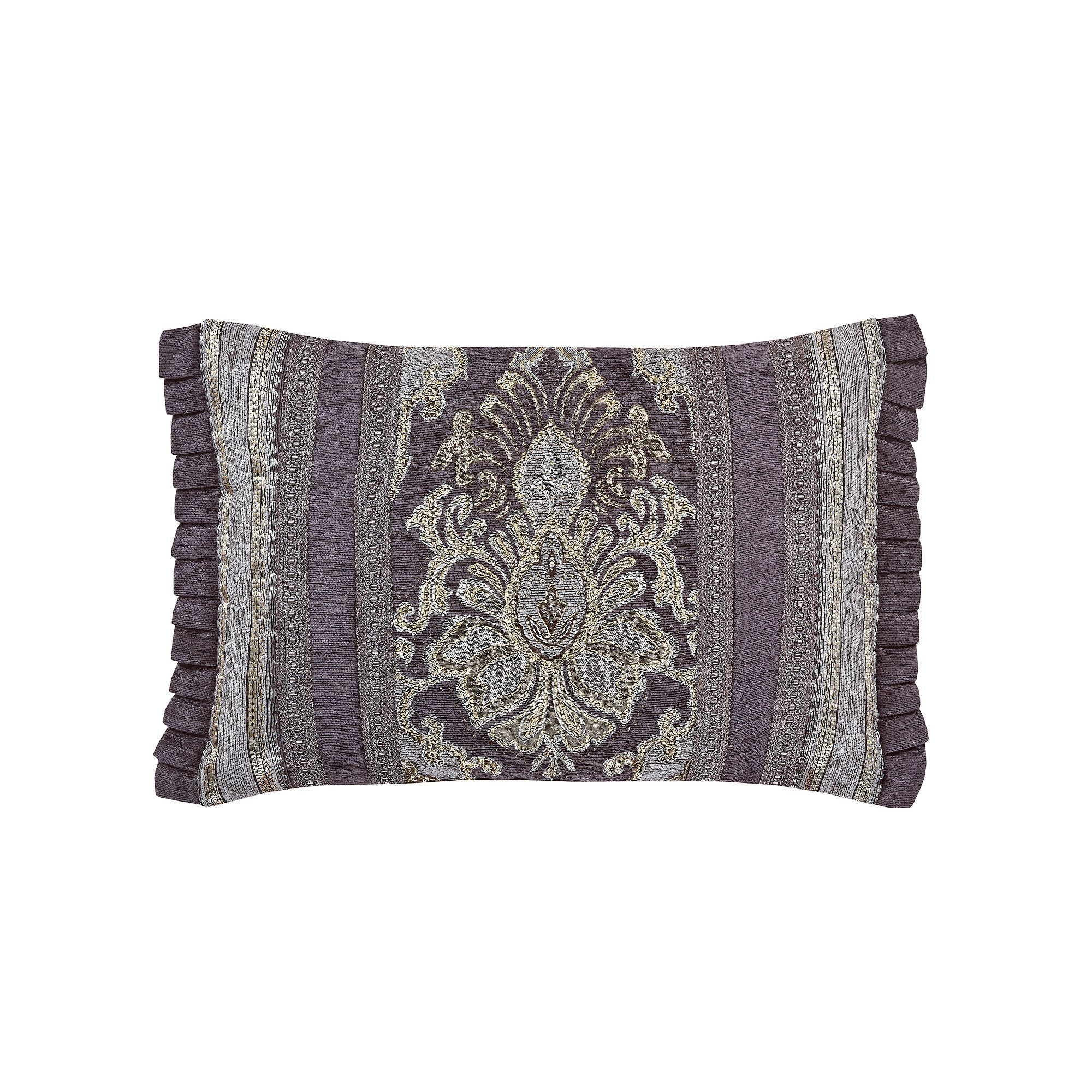 Five Queens Court Dominique Boudoir Throw Pillow, Purple