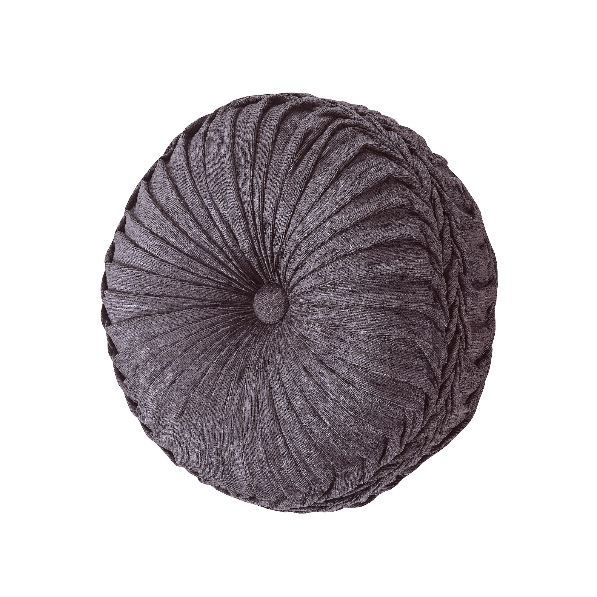 Five Queens Court Dominique Tufted Round Throw Pillow, Purple