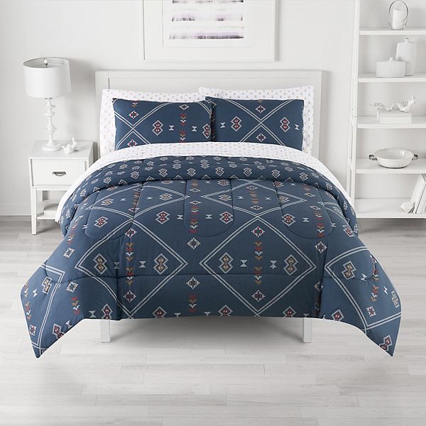 The Big One® Quinn Diamond Print Reversible Comforter Set with Sheets