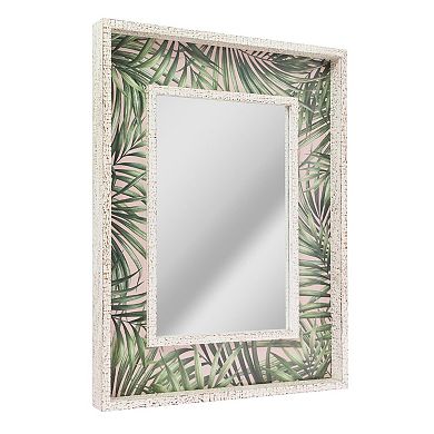 Head West Palm Leaves Wall Mirror