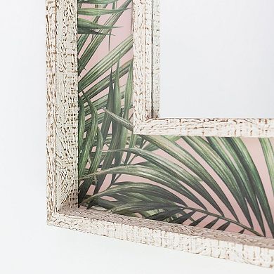 Head West Palm Leaves Wall Mirror