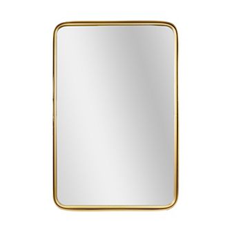 Head West Gold Finish Wall Mirror