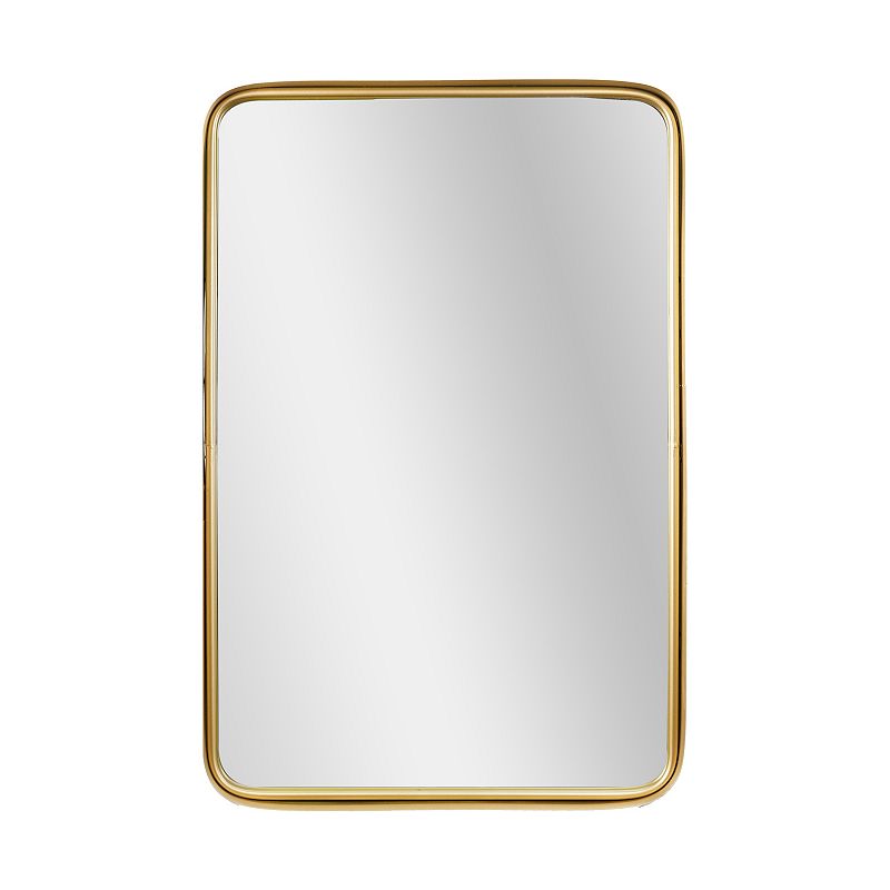 39509690 Head West Gold Finish Wall Mirror, Black sku 39509690