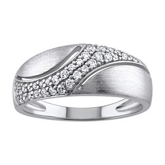 OLIVIA AND HARPER Sterling Silver Cubic Zirconia Ring