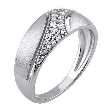 OLIVIA AND HARPER Sterling Silver Cubic Zirconia Ring