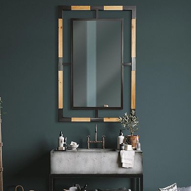 Head West Mixed Media Wall Mirror