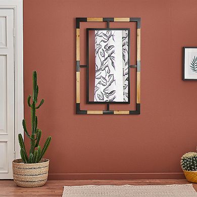 Head West Mixed Media Wall Mirror