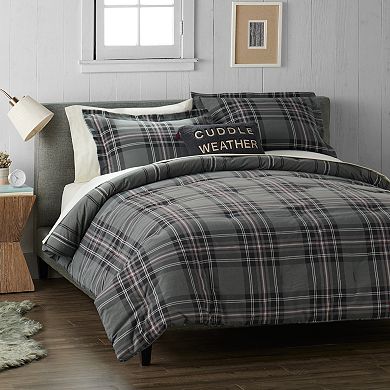 Cuddl Duds® Heavyweight Flannel Duvet Set with Shams