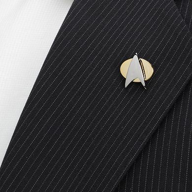 Men's Cuff Links, Inc. Star Trek Two Tone Delta Shield Lapel Pin