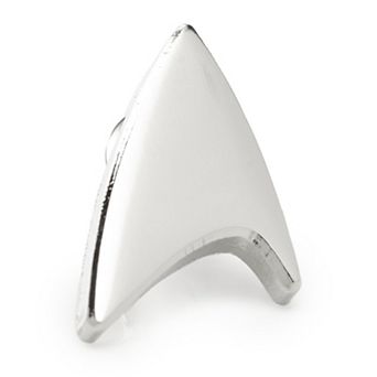 Men's Cuff Links, Inc. Star Trek Silver Delta Shield Lapel Pin