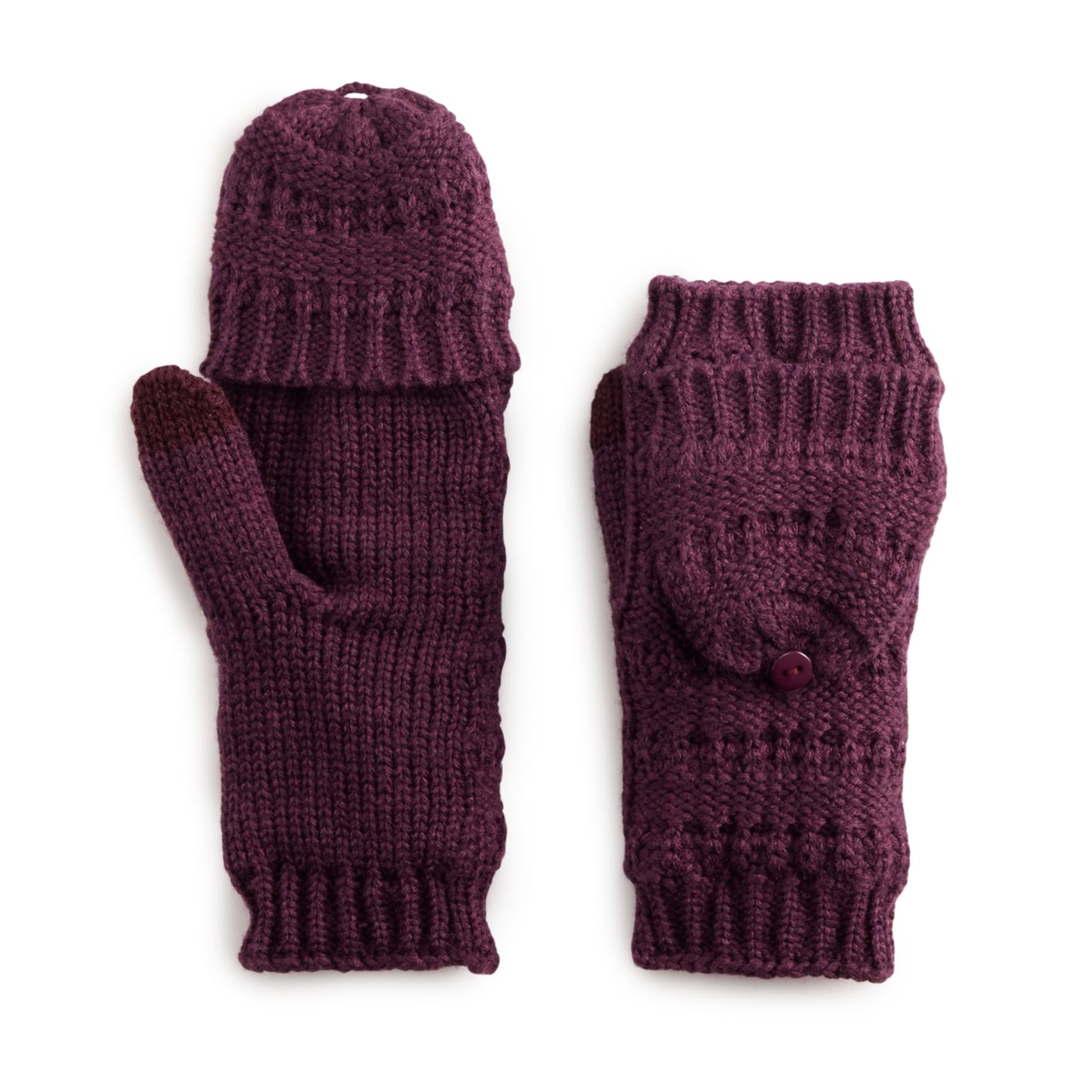 flip top gloves womens