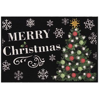 Loomaknoti Home Merry Tree Tidings 20'' x 30'' Mat