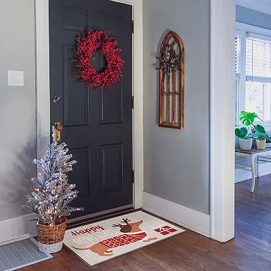 Loomaknoti Home Happy Howlidays 20'' x 30'' Mat