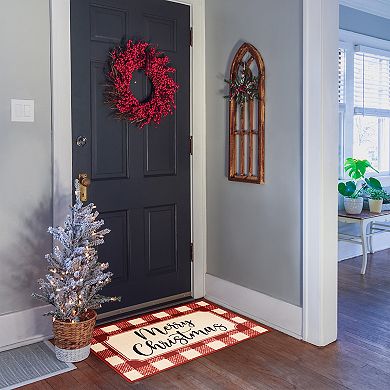 Loomaknoti Home Large Christmas Buffalo Check 20'' x 30'' Mat