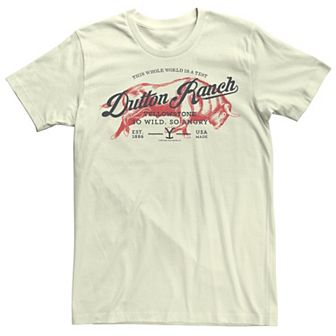 Men's Yellowstone Dutton Ranch So Wild So Angry Bull Tee