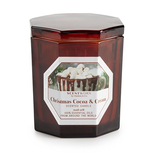 ScentWorx by Slatkin & Co. Christmas Cocoa & Cream 14.5oz. Candle Jar