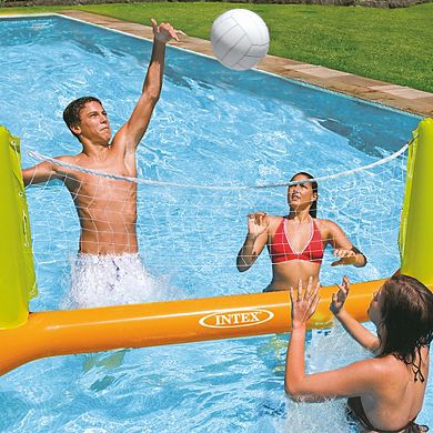 Intex 56508EP Inflatable Floating Swimming Pool Toys Volleyball Game, Green