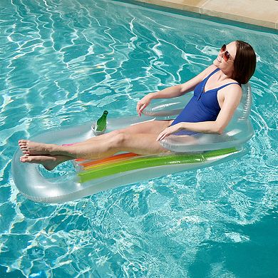 Intex King Kool 58802EP Inflatable Lounging Swimming Pool Float, Multi-colored