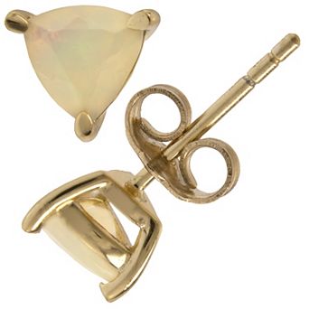 Gemistry 14k Gold Opal Stud Earrings