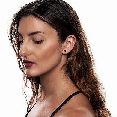 Gemistry 14k Gold Lolite Stud Earrings