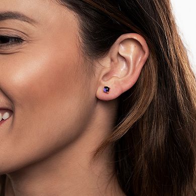 Gemistry 14k Gold Lolite Stud Earrings