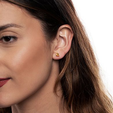 Gemistry 14k Gold Citrine Stud Earrings
