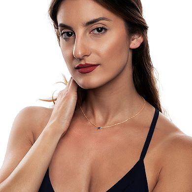 Gemistry 14k Gold Blue Kyanite Pendant Necklace