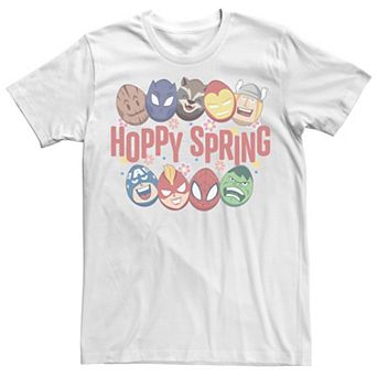Men's Marvel Egg Avengers Hoppy Spring Egg Heads Tee