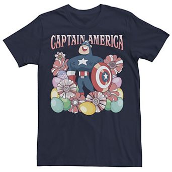 Men's Marvel Captain America Collecting Eggs Since 41 Easter Tee