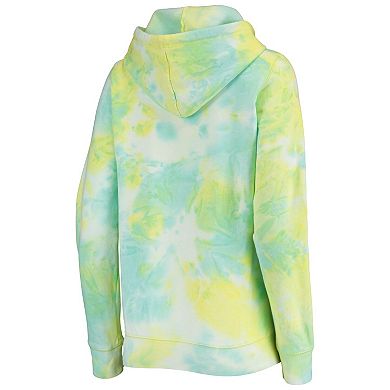 Women's New Era White San Francisco Giants Tie-Dye Full-Zip Hoodie