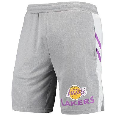 Men's Concepts Sport Gray Los Angeles Lakers Stature Shorts