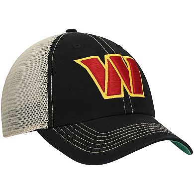 Men's '47 Black/Natural Washington Commanders Trawler Clean Up Trucker Snapback Hat