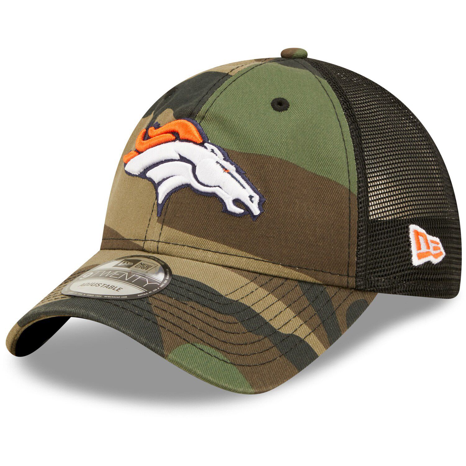 Men's New Era Stone Denver Broncos 2023 Salute to Service 9TWENTY Adjustable Hat