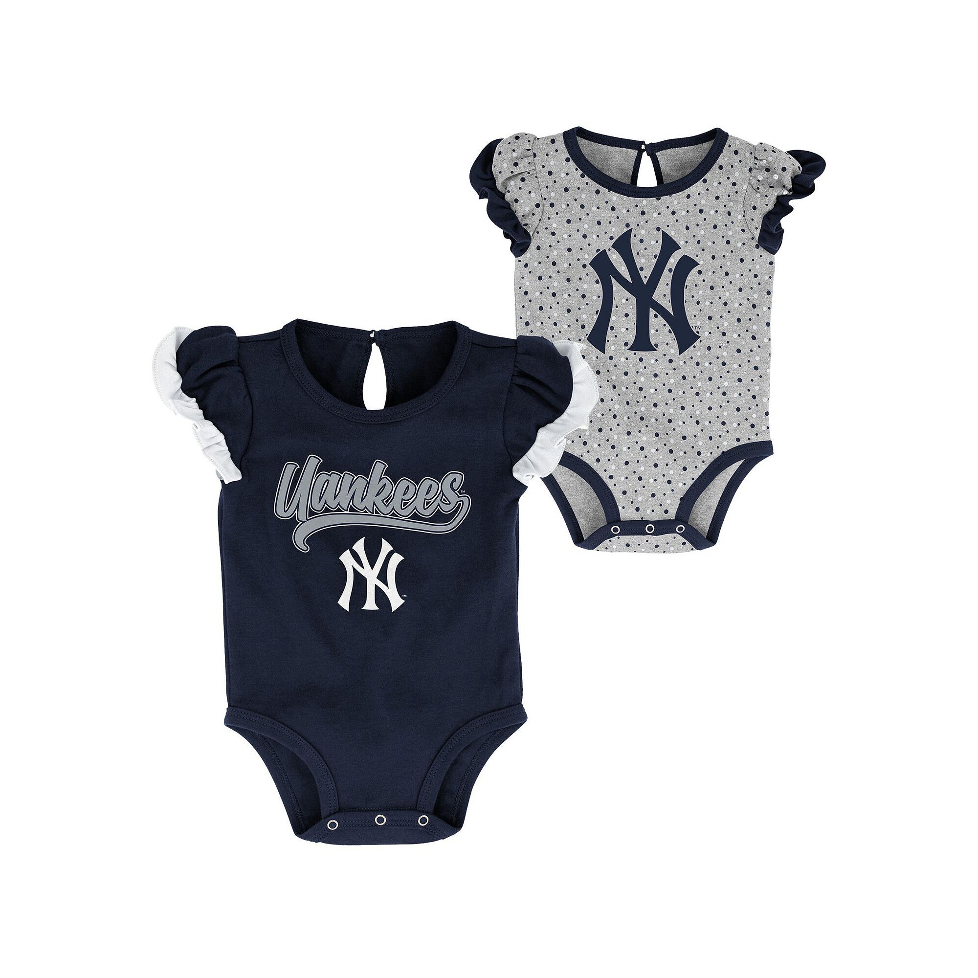 Newborn & Infant Navy/Heathered Gray New York Yankees Scream & Shout Two-Pa
