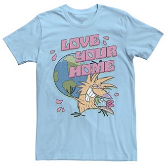 Men's Nickelodeon Angry Beavers Norbert Love Your Home Earth Tee