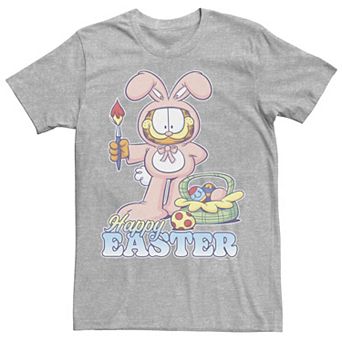Men's Garfield Easter Dye Happy Easter Tee