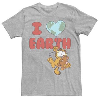 Men's Garfield I Heart Earth Balloon Tee