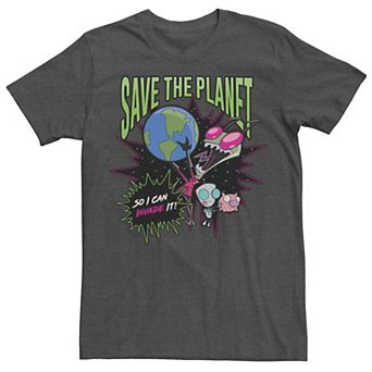 Men's Invader Zim Save The Planet So I Can Invade Tee