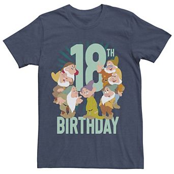 Disney's Snow White Dwarfs Group Shot Men's 18th Birthday Tee