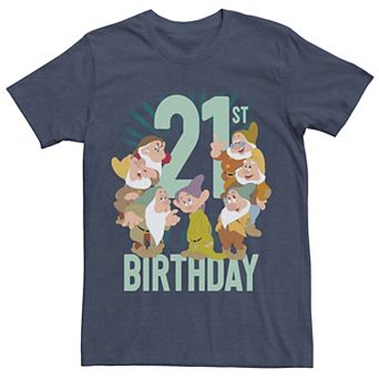 Men's Disney Princess Snow White and the Seven Dwarfs 21st Birthday Tee