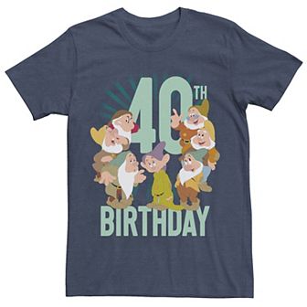 Disney's Snow White Dwarfs Group Shot Men's 40th Birthday Tee